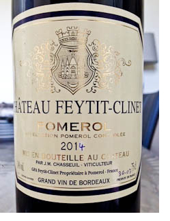 A barrel sample of 2014 Feytit-Clinet