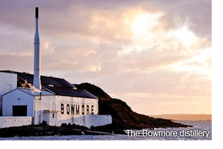 The Bowmore distillery on Islay