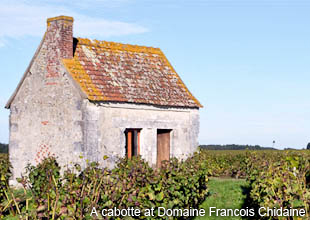 A cabotte at Domaine Francois Chidaine