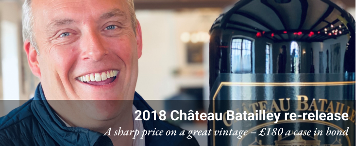 Frederic Casteja of Chateau Batailley Frederic Casteja of Chateau Batailley, with the caption: 2018 Batailley rerelease