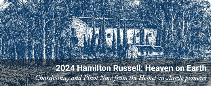 Hamilton Russell label art in closeup Hamilton Russell label art in closeup